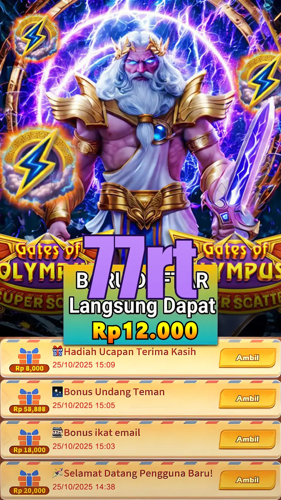 77rt Masuk